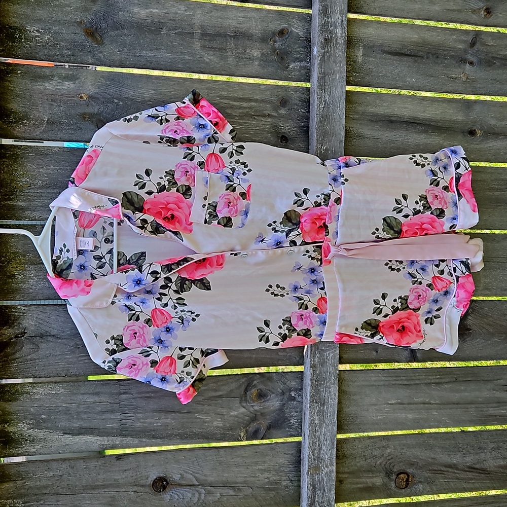 Victoria's Secret Floral Jumpsuit - Pink and White